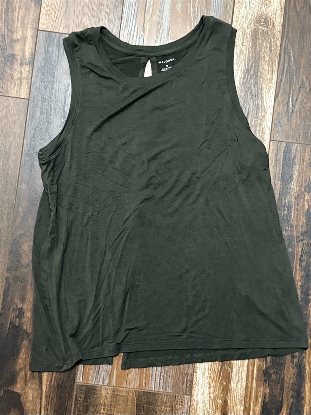 Halogen Sleeveless Crew Neck Tank